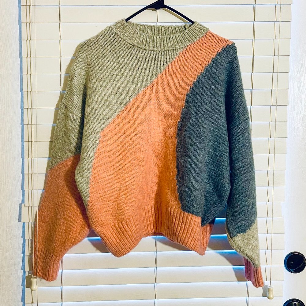 TOPSHOP Mix Stripe Sweater - size S